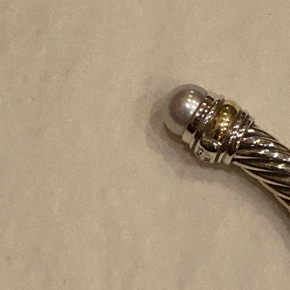 David yurman 5mm bracelet with pearl - Picture 4 of 7